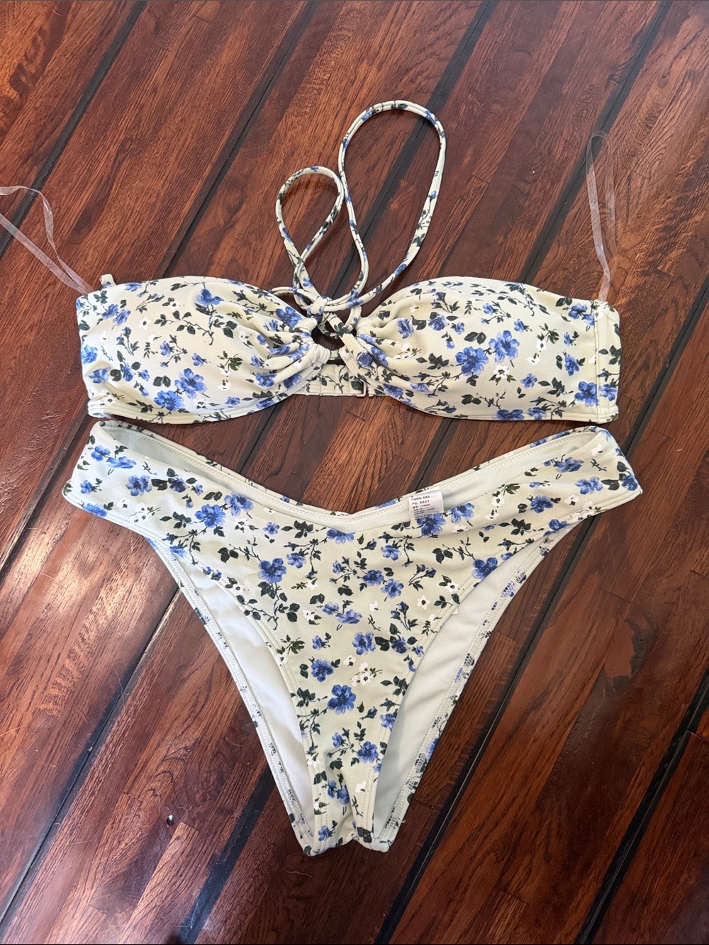 Abercrombie and Fitch Floral Bandeau Bikini Set